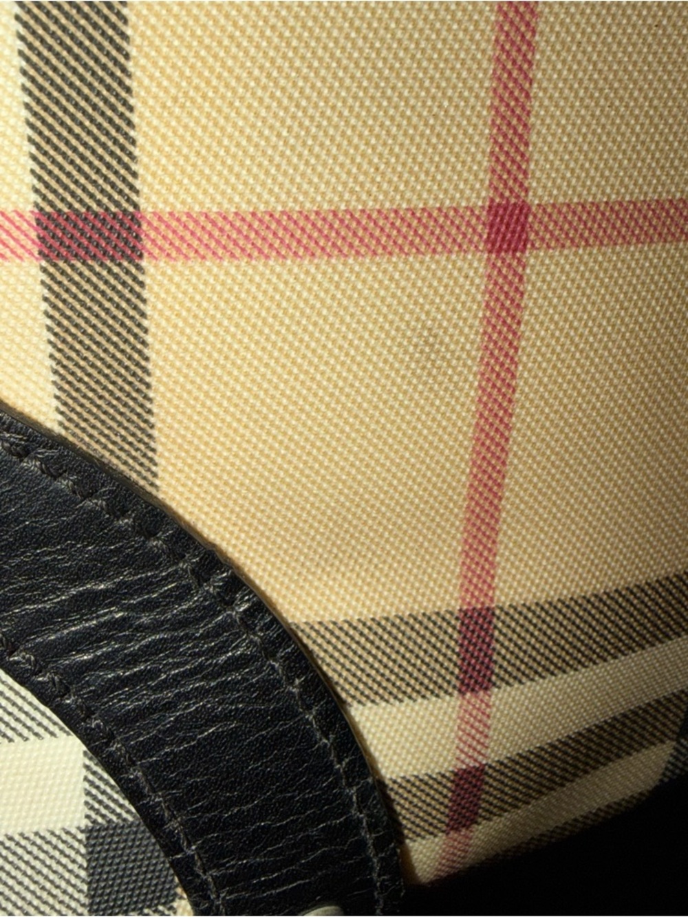 Classic Check Tote Bag in Beige and Black - Picture 10 of 12